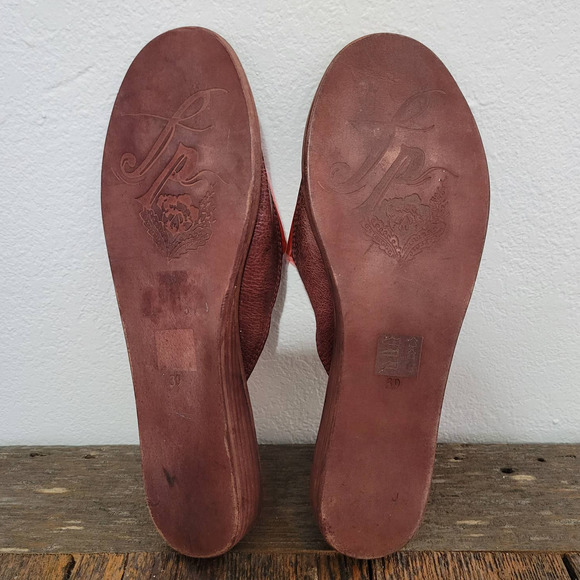 Free People 'Daybird' Mini Stacked Wood Wedge Slide Sandal - Picture 8 of 8